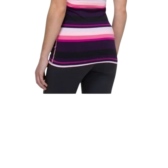 RARE Lululemon Cool Racerback Tank Striped Rib Paris Pink (2012 Release) size XS - Picture 5 of 9
